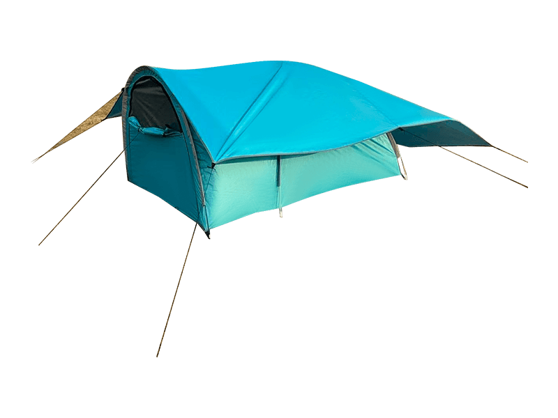 Šator za kampiranje s kamionetom na otvorenom