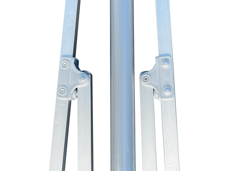 2,8*2,4M 2-rebrasti ukrasni suncobran za plažu