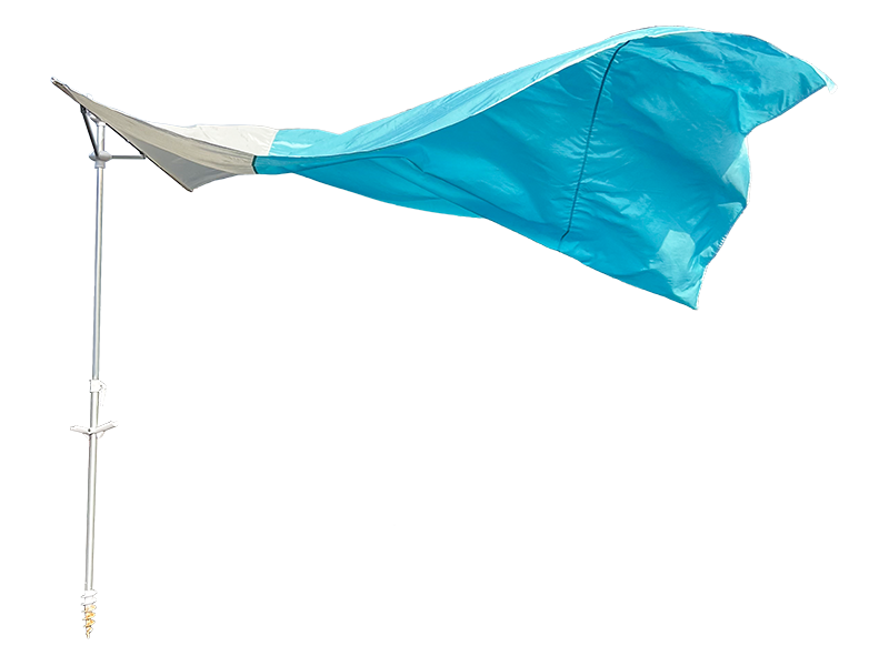 2,8*2,4M 2-rebrasti ukrasni suncobran za plažu