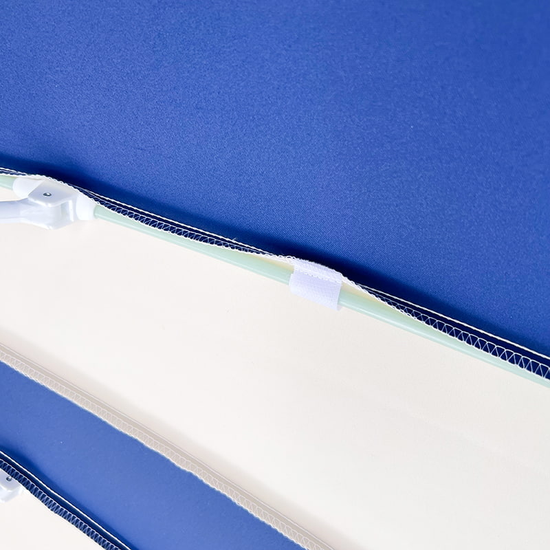 2,5 M plavo-bijeli kišobran pagoda u obliku krpica