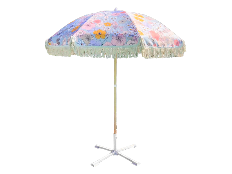Outdoor 2M Tassel Polyester Wood Color Umbrella Outdoor 2M Tassel Polyester Wood Color Umbrella